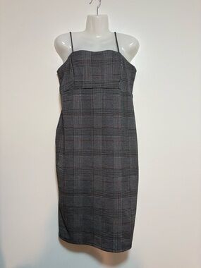 VIBE PLAID CAMI DRESS SIZE XL